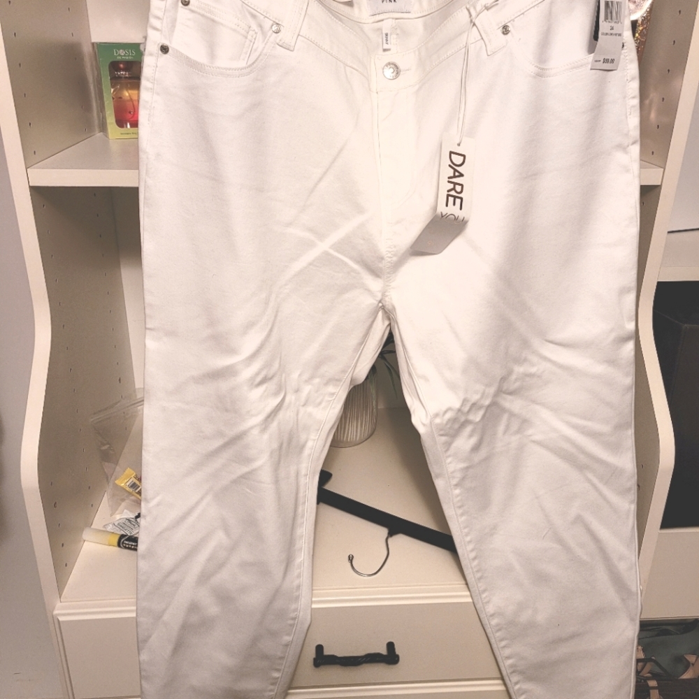 Light weight stretchy white jeans